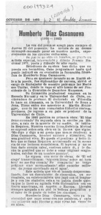 Humberto Díaz Casanueva  [artículo].