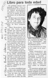 Libro para toda edad  [artículo].