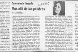 Más allá de las palabras