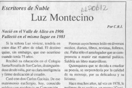 Luz Montecino  [artículo] C. R. I.