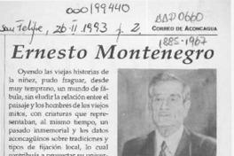 Ernesto Montenegro  [artículo] Enrique Campos Menéndez.
