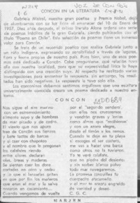 Concón en la literatura  [artículo].