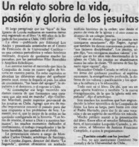 Un Relato sobre la vida, pasión y gloria de los jesuitas