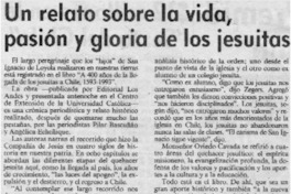 Un Relato sobre la vida, pasión y gloria de los jesuitas