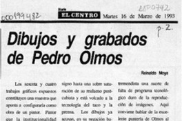 Dibujos y grabados de Pedro Olmos  [artículo] Reinaldo Moya.