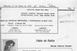 Pablo de Rokha  [artículo] Marcela Albornoz Dachelet.
