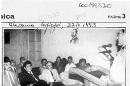 Presentación de novela de Jorge Sasía  [artículo].