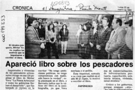 Apareció libro sobre los pescadores  [artículo].