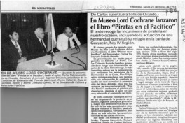En Museo Lord Cochrane lanzaron el libro "Piratas en el Pacífico"  [artículo].