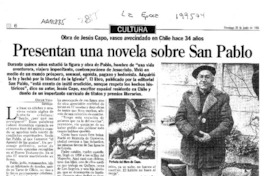 Presentan una novela sobre San Pablo  [artículo] Oscar Vega.