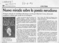 Nueva mirada sobre la poesía nerudiana  [artículo].