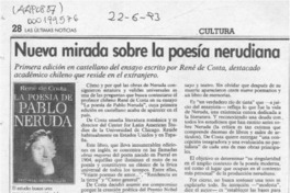 Nueva mirada sobre la poesía nerudiana  [artículo].