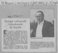 Enrique Lafourcade galardonado en España  [artículo].