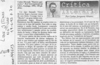 Rastros quemados  [artículo] Carlos Jorquera Alvarez.