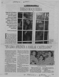 "En Lima aprendí a hablar castellano"