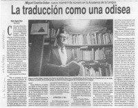 La traducción como una odisea  [artículo] María Eugenia Meza.