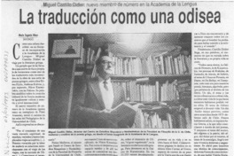 La traducción como una odisea  [artículo] María Eugenia Meza.