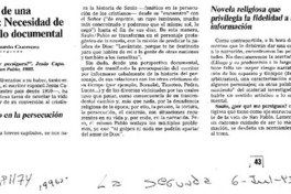 La historia de una conversión; necesidad de trascender lo documental  [artículo] Eduardo Guerrero.