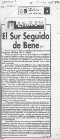 El sur seguido de Bene