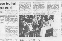 Sorpresa teatral callejera en el parque