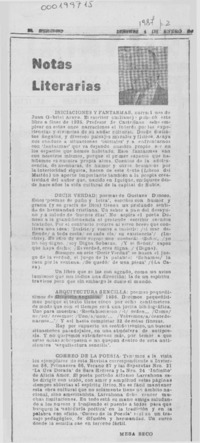 Notas literarias
