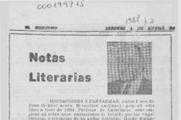 Notas literarias