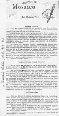 Mosaico  [artículo] Abelardo Troy.