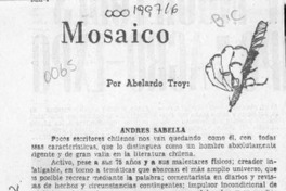 Mosaico  [artículo] Abelardo Troy.