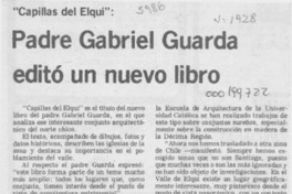 Padre Gabriel Guarda editó un nuevo libro