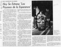 Hoy se estrena "Los payasos de la esperanza"  [artículo].