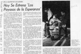 Hoy se estrena "Los payasos de la esperanza"  [artículo].