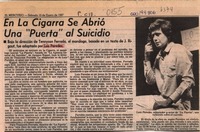 En La Cigarra se abrió una "puerta" al suicidio  [artículo].