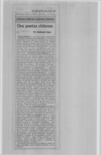 Dos poetas chilenos