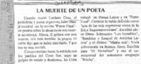 La Muerte de un poeta