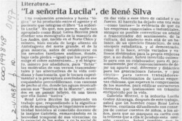"La señorita Lucila", de René Leiva