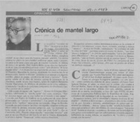 Crónica de mantel largo  [artículo] Andrés Sabella.