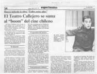 El Teatro callejero se suma al "boom" del cine chileno  [artículo].