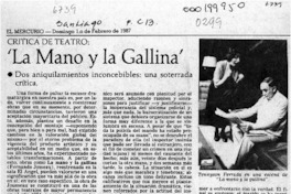 La mano y la gallina  [artículo] Eduardo Guerrero.