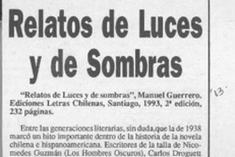 Relatos de luces y de sombras  [artículo] Marco Herrera.