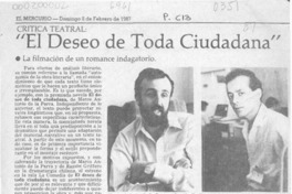 El deseo de toda ciudadana  [artículo] Eduardo Guerrero.