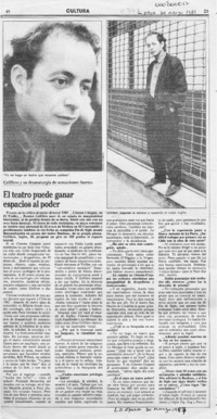 El teatro puede ganar espacios al poder  [artículo].