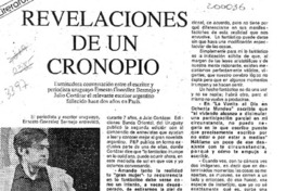 Revelaciones de un cronopio  [artículo] Ernesto González Bermejo.