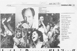 José Luis Rosasco "jubiloso"  [artículo] Carmen Mera O.