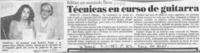 Técnicas en curso de guitarra