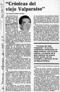 "Crónicas del viejo Valparaíso"  [artículo] Lautaro Robles Alvarez.
