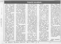 Impacto nerudiano  [artículo] Tomás Eastman Montt.