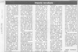 Impacto nerudiano  [artículo] Tomás Eastman Montt.