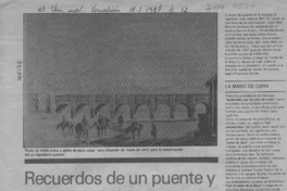 Recuerdos de un puente y una vergüenza olvidada  [artículo].