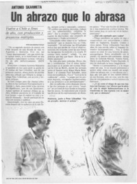 Un abrazo que lo abrasa  [artículo] Ana María Foxley.