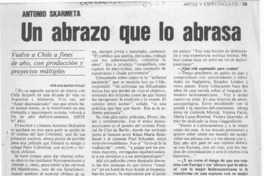 Un abrazo que lo abrasa  [artículo] Ana María Foxley.